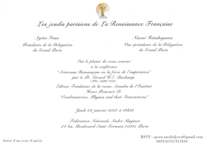 Invitation Délégation Grand Paris