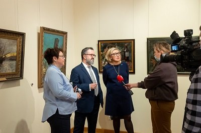 Musée des Beaux arts de Iaroslavl, Alla KHATOUKHINA, Directrice du Musée, Fabrice ROUSSEAU et Zoya ARRIGNON